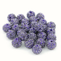 Vente chaude De Mode Coloré Pave Shamballa Disco Ball Perles pour Vêtements Accessoires Taille 4mm - 18mm, IB00126 Violet